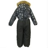 Дитячий комбінезон Huppa WILLY, чорний з принтом / чорний, розмір 104 (83409) - Pampik - 3