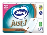 Папір туалетний Zewa Just 1, п'ятишаровий, 6 рулонів - Pampik - 2