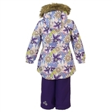 Комплект для девочек Huppa RENELY, лилoвый с принтом/лилoвый, размер 116 (81553) - Pampik - 3