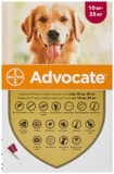 Протипаразитарні краплі для собак Advocate by Bayer Animal від бліх, вошей, кліщів, гельмінтів, від 10 до 25 кг, 1 піпетка