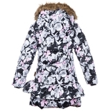 Пальто для девочек Huppa WHITNEY, белый с принтом, размер 116 (81620) - Pampik - 2