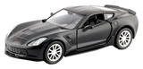 Автомодель Uni-Fortune Chevrolet Corvette C7, матовый черный (554039М) - Pampik