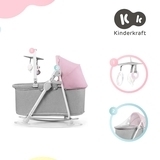 Шезлонг-гойдалка 5 в 1 Kinderkraft Nola Peony Rose, рожевий (KBNOLA00PNK0000) - Pampik - 4