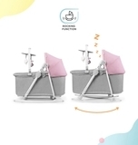 Шезлонг-гойдалка 5 в 1 Kinderkraft Nola Peony Rose, рожевий (KBNOLA00PNK0000) - Pampik - 5