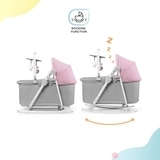 Шезлонг-гойдалка 5 в 1 Kinderkraft Nola Peony Rose, рожевий (KBNOLA00PNK0000) - Pampik - 11
