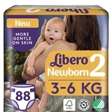 Підгузки на липучках Libero Newborn 2 (3-6 кг), 88 шт. - Pampik