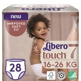 Підгузки-трусики Libero Touch Pants 7 (16-26 кг), 28 шт. - Pampik