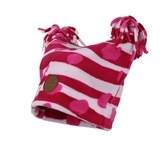 Флисовая шапка для малышей Huppa WILLIAM, фуксия с принтом, размер XS (63363) - Pampik