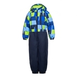 Детский комбинезон Huppa WILLY 1, синий с принтом/тёмно-синий, размер 110 (92735) - Pampik