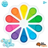 Іграшка тактильна Fat Brain Toys dimpl digits Кольорові пелюстки (F275EN) - Pampik - 2