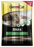 Ласощі GimСat Sticks з ягням і куркою для котів, 20 г