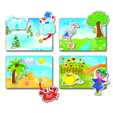 Розвиваюча гра Vladi Toys Вжик-вжик. Липучки. Пори року (VT1302-23) - Pampik - 2