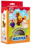 М'які магніти Vladi Toys Мій маленький світ Ферма, укр. мова (VT3106-09) - Pampik
