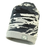 Вязаная детская шапка Huppa POWER, чёрный с принтом, размер S (92809) - Pampik