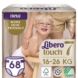 Набір підгузків на липучках Libero Touch 7 (16-26 кг), 68 шт. (2 уп. по 34 шт.) - Pampik