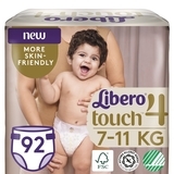 Набір підгузків на липучках Libero Touch 4 (7-11 кг), 92 шт. (2 уп. по 46 шт.) - Pampik