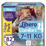 Підгузки на липучках Libero Comfort 4 (7-11 кг), 82 шт. - Pampik
