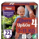 Підгузки-трусики Libero Up & Go 4 (7-11 кг), 22 шт. - Pampik