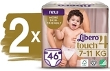 Набір підгузків на липучках Libero Touch 4 (7-11 кг), 92 шт. (2 уп. по 46 шт.) - Pampik - 2