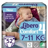 Підгузки на липучках Libero Comfort 4 (7-11 кг), 52 шт. - Pampik