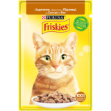 Консервированный корм для взрослых кошек Friskies с индейкой в подливе, 85 г - Pampik