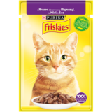 Консервований корм для дорослих котів Friskies з ягням в підливі, 85 г - Pampik