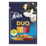 Консервований корм для кішок Felix Duo, з індичкою і печінкою в желе, 85 г - Pampik - 2