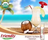 Органічний бальзам для губ Friendly Organic Кокос - Pampik - 2
