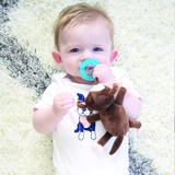 Силиконовая пустышка Nuby Вишенка, с естественным движением соска, 6+ мес., голубой (5787MACSaqua) - Pampik - 17