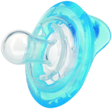 Силиконовая пустышка Nuby Вишенка, с естественным движением соска, 6+ мес., синий (5787MACSblue) - Pampik