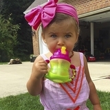 Поїльник Nuby Вбудований клапан, з трубочкою-непроливайкою, 240 мл, зелений (NV0404002grn) - Pampik - 2