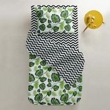 Наволочка Cosas Листочки, бязь, 70х50 см, зелений - Pampik - 2