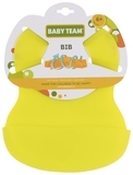 Нагрудник гумовий Baby Team, жовтий (6500) - Pampik