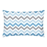 Наволочка Cosas, ранфорс премиум, 60х40 см, голубой - Pampik