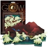 Набір наклейок 4M Сяючі 3D-наклейки Динозаври (00-05426) - Pampik - 5