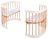 Багатофункціональна ліжечко 7 в 1 Tweeto White with Natural, бук з білим - Pampik - 4