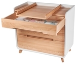 Комод Tweeto White with Natural, бук с белым - Pampik - 2