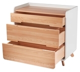 Комод Tweeto White with Natural, бук с белым - Pampik - 4