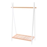 Стойка для одежды Tweeto White with Natural с полочкой, бук с белым - Pampik