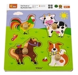 Пазл-вкладыш Viga Toys Ферма (50839) - Pampik