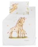 Комплект детской постели Tweeto Safari, 5 предметов, хлопок, 120х70, белый - Pampik - 4