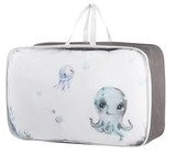 Комплект детской постели Tweeto Ocean, 6 предметов, хлопок, 120х70, белый - Pampik - 4