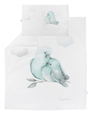 Комплект дитячої постелі Tweeto, 2 предмета, бавовна, 120х70, білий - Pampik - 3