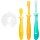 Набор зубных щеток Pigeon Training Toothbrush Set Step 123, три уровня, 3 шт. (1021091) - Pampik - 2