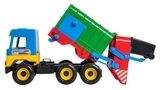 Мусоровоз Tigres Middle truck, синий с зеленым (39224) - Pampik - 2