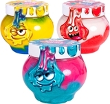 Іграшкова маса для ліплення Genio Kids м'яльницю-жмялка 2 в 1, жовтий з синім, 500 г (SLI06) - Pampik - 7