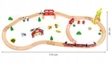 Дерев'яна залізниця Ecotoys з поїздом (HM180995) - Pampik - 3