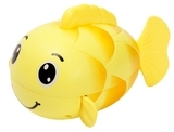 Іграшка для купання Lindo заводна Рибка, жовтий (8366-46A) - Pampik