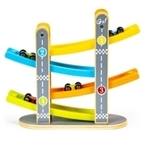 Дерев'яний швидкісний спуск Ecotoys з машинками (SAWT093-3) - Pampik - 3