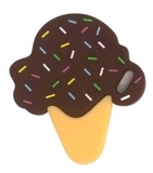 Прорізувач Lindo Морозиво, коричневий (LI 328-33) - Pampik